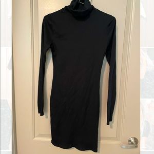 Wild Fable: Black Turtleneck Ribbed Dress